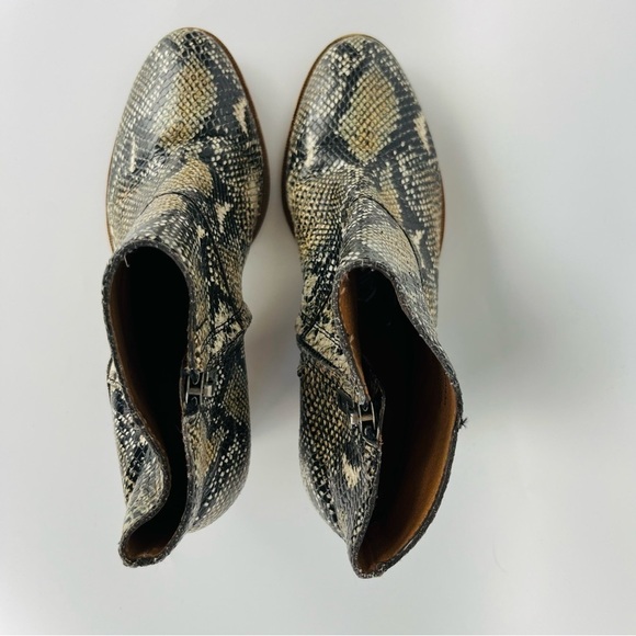 Madewell The Rosie Ankle Boots Snakeskin Booties - Picture 9 of 9